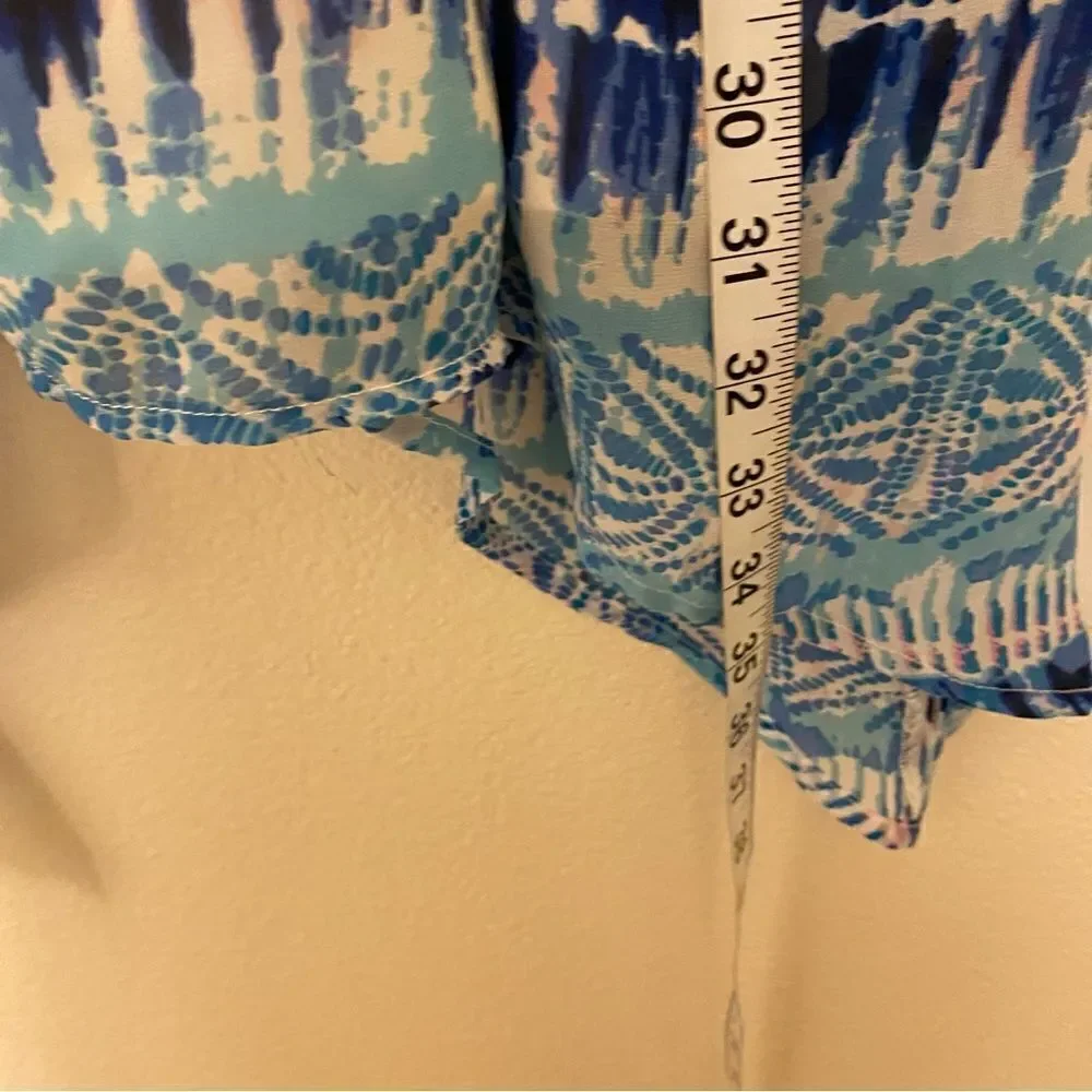 Children’s Place Girl long tie dye blue chiffon spaghetti strap dress long 10/12